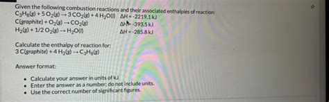 Solved Cgraphiteo2 G→co2 Gh2 G12o2