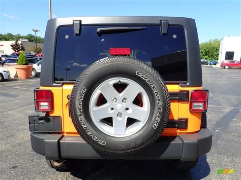 2012 Crush Orange Jeep Wrangler Unlimited Sport 4x4 133658574 Photo 6