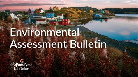 Environmental Assessment Bulletin News Releases