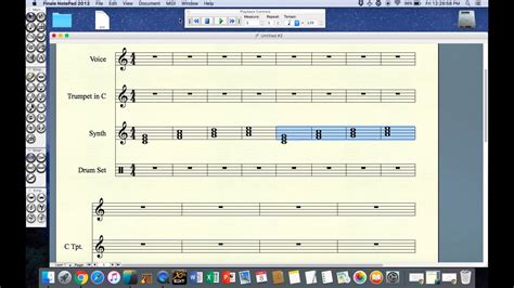 Finale Notepad Setting Up Your Score YouTube