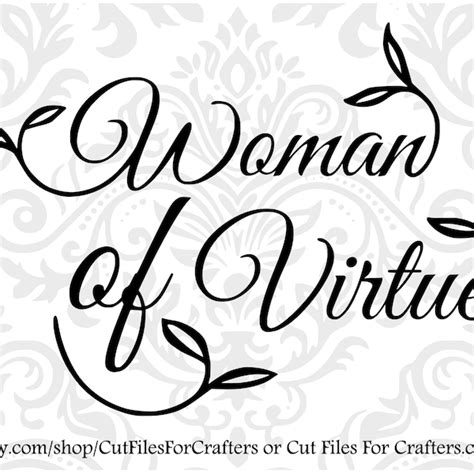 Virtuous Woman Svg Etsy