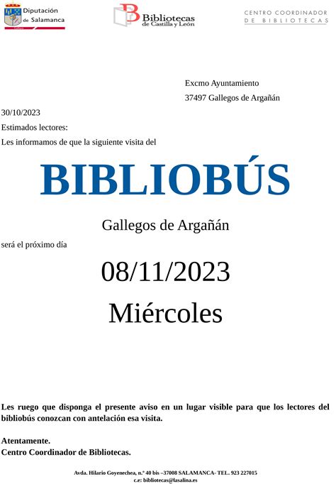 Ayuntamiento Gallegos De Arga An El Bibliob S Llegar A Gallegos De