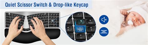 Mk960 Ergo Wireless Keyboard Mouse Combo Bluetooth 2 4g Split Design Keyboard With