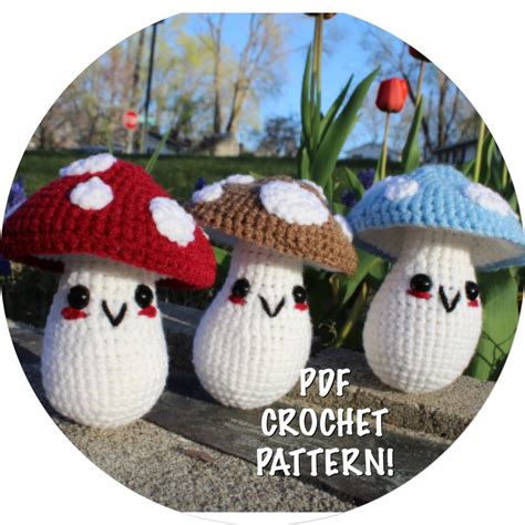 Maslow The Mushroom Doll Crochet Pattern Crochet Pattern Etsy