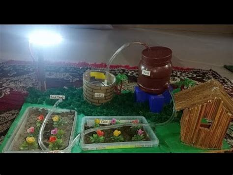 Drip Irrigation Working Model Model Youtube