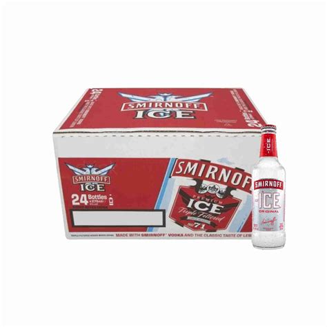 Vodka Smirnoff Ice Original Caja 24 Botella 355ml Social Drinks