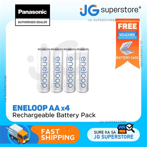 Panasonic Eneloop White 2000mah Bk 3mcce 4st Double Aa Rechargeable