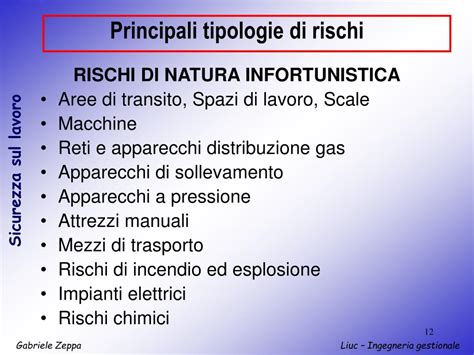 la valutazione dei rischi powerpoint