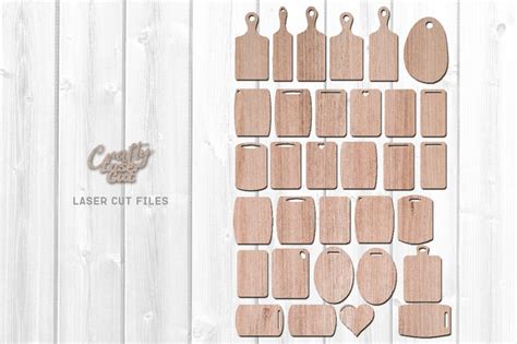 Monogram Cutting Board Svg Bundle Glowforge Files Laser Etsy