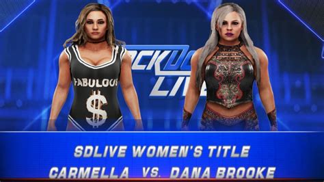 Wwe 2k19 Psp Carmella Vs Dana Brooke Rematch Sd Live Womens