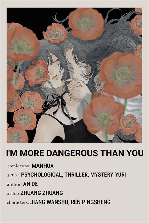 I M More Dangerous Than You Poster Yuri Anime Yuri Manga Anime