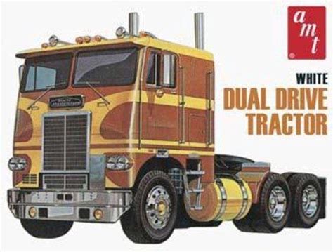 Amt White Freightliner Dual Drive Tractor Modelbouw Pakket Bol