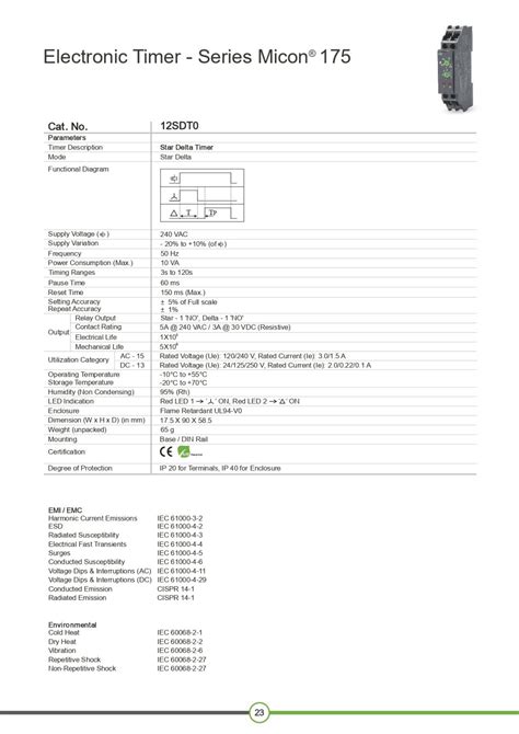 ELECTRONIC TIMER SERIES MICON 175 PT Lestari Elektrik Otomasi