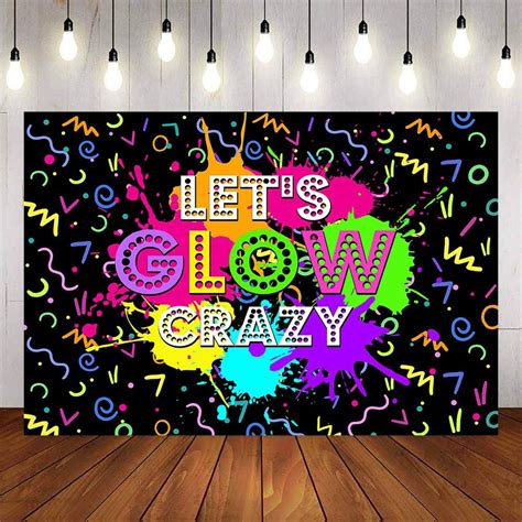 Mocsicka Let S Glow Crazy Splash Paint Theme Party Backgrounds Theme