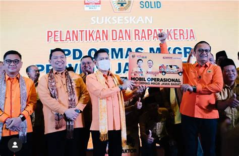 Resmi Dilantik Jadi Ketua Dpd Ormas Mkgr Jabar Bambang Hermanto Tancap