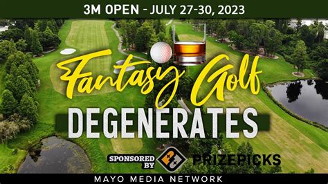 2023 3M Open DraftKings Plays Fantasy Golf Degenerates YouTube