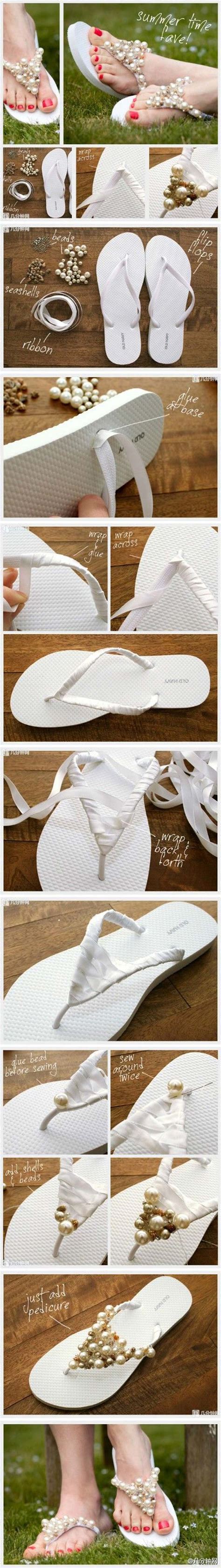 35 Creatively Cool Diy Sandals Diy Projects For Teens