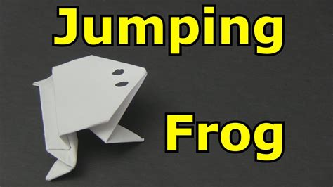 How To Make A Paper Frog That Jumps High And Far Youtube