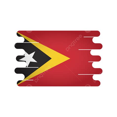 Flag Clipart Transparent Png Hd Timor Leste Flag Vector Png Timor