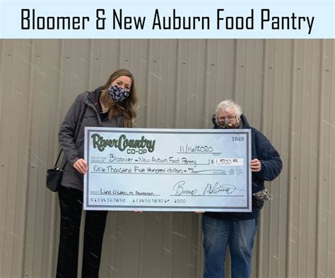 Bloomer/New Auburn Food Pantry Donation - River Country CO-OP