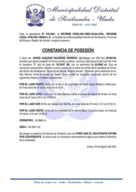 Solicitud Para Constancia De Posesion Docx Document Porn Sex Picture