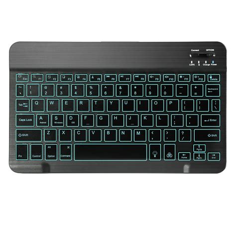 Ultra Slim Backlit Wireless Bluetooth Keyboard, Universal Portable 7 ...