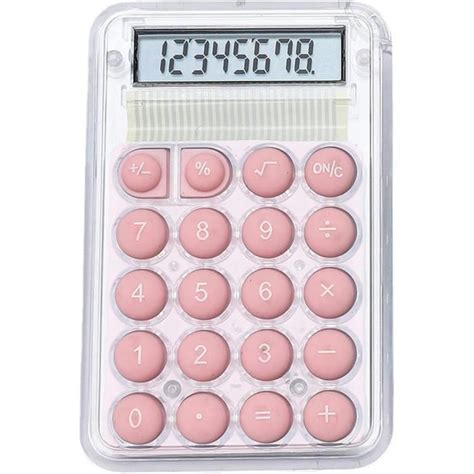 Mini Calculatrice Portable Chiffres Cran Silence Widescreen