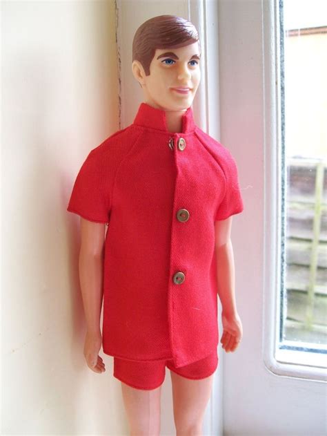 1970s Ken Doll Vintage 1970 Ken Doll With Original Red Shorts And