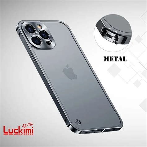 Luxury Metal Frame Lens Protection For Iphone 14 13 12 11 Pro Max Mini Aluminum Magsafe Phone