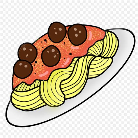 Spaghetti With Meatballs Clip Art