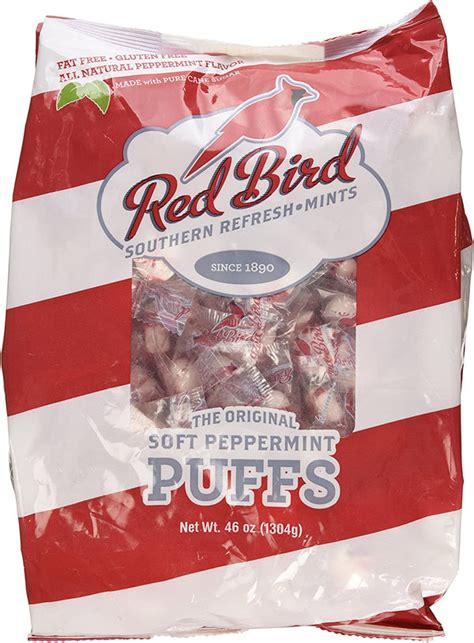 Red Bird Soft Peppermint Puffs Mints 46 Oz Bag All City Candy