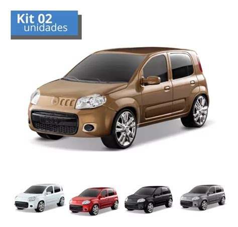 Kit Carros Miniatura Fiat Uno Attractive Roma Brinquedos