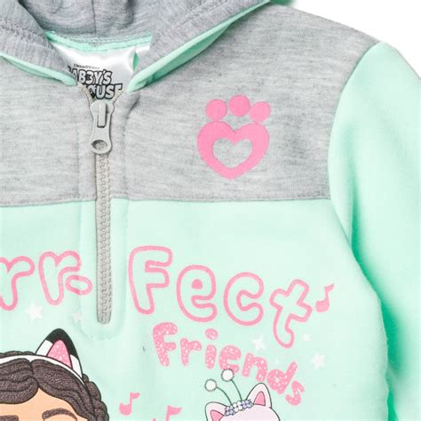 Dreamworks Gabby's Dollhouse Fleece Half Zip Hoodie | imagikids Baby