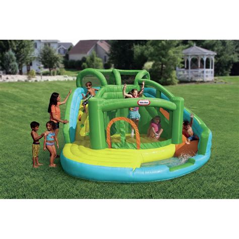 Little Tikes 134 X 129 Bounce House With Water Slide And Air Blower