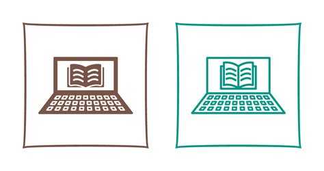 Unique Online Books Vector Icon Vector Art At Vecteezy