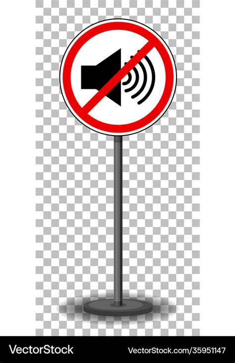 Do Not Make Loud Noises Sign Isolated Royalty Free Vector