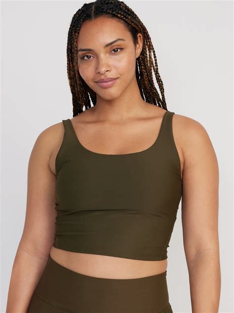 Light Support PowerSoft Longline Sports Bra Old Navy