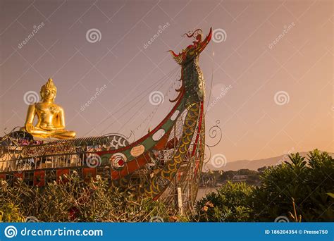 Thailand Sop Ruak Mekong Giant Buddha Temple Editorial Stock Image