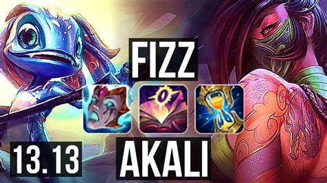 FIZZ Vs AKALI MID Quadra 65 Winrate 15 3 9 Legendary KR