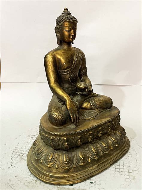 Buddhist Statue Of Shakyamuni Buddha Full Gold Plated Antique Price