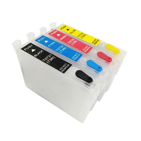 Vilaxh T N T N Refillable Ink Cartridge For Epson Stylus Tx