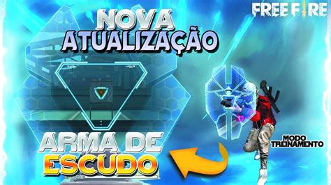 FREE FIRE AO VIVO Nova atualização Arma de escudo Modo