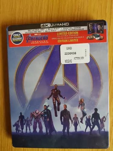 Pelicula Avengers Endgame Steelbook Nuevo K Bluray Cuotas Sin Inter S