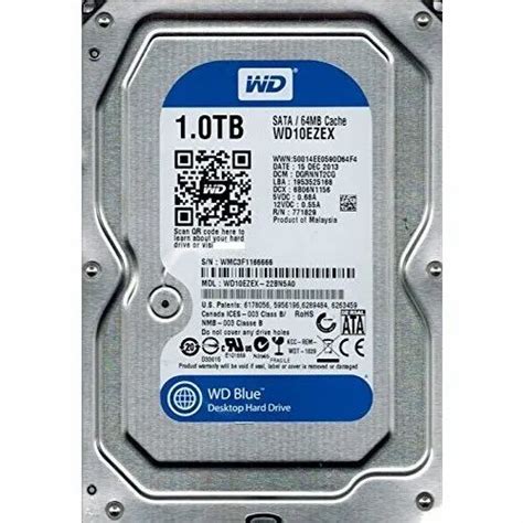 Western Digital Sata Tb Wd Blue Pc Hard Disk Drive At Piece In