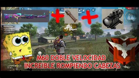 REVENTANDO CABEZAS FREE FIRE CON M60 El Mejor Jugador HACK ANTIBAN