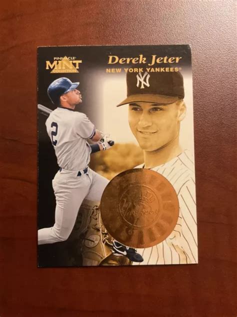 1997 PINNACLE MINT Collection Derek Jeter 16 de 30 avec pièce en