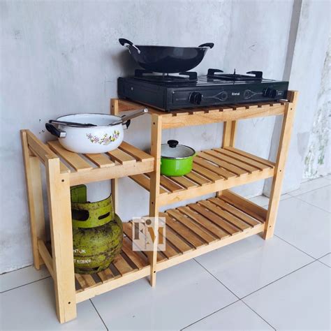 Jual Meja Kompor Gas Tungku N Rak Dapur Serbaguna Galon Magic