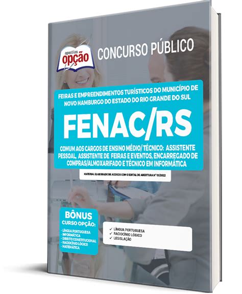 Apostila Fenac Rs Comum Aos Cargos De Ensino M Dio T Cnico