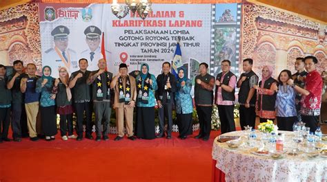 Terima Tim Penilai Lomba Pelaksana Gotong Royong Terbaik Provinsi Jawa