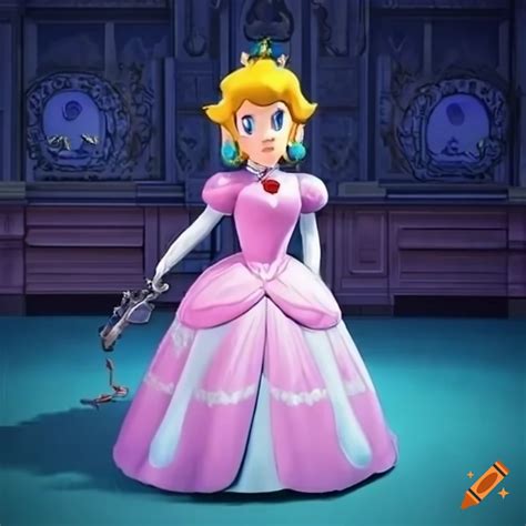 Link And Princess Peachs Ballgown In Dressing Room On Craiyon